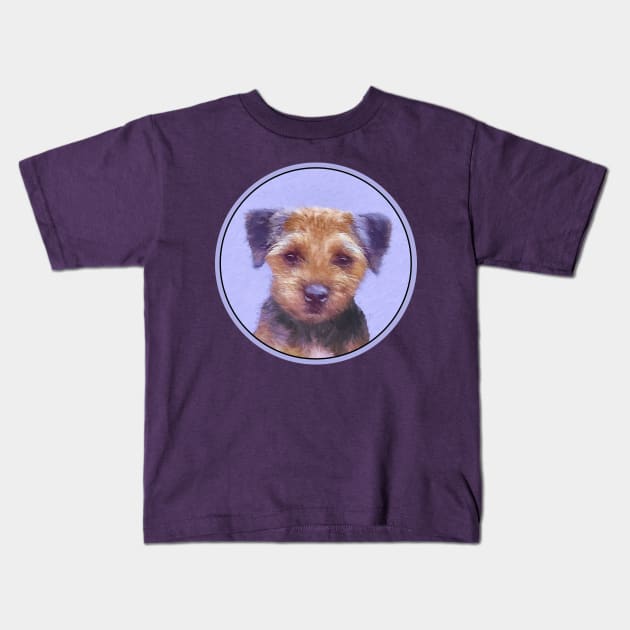 Border Terrier Kids T-Shirt by Alpen Designs